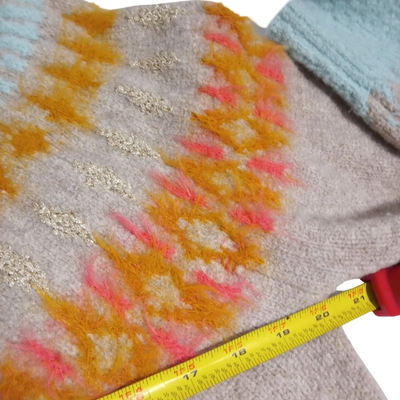 Sleeping on Snow Women's Cordelia Fairisle tunic sweater Size Medium - Picture 6 of 9